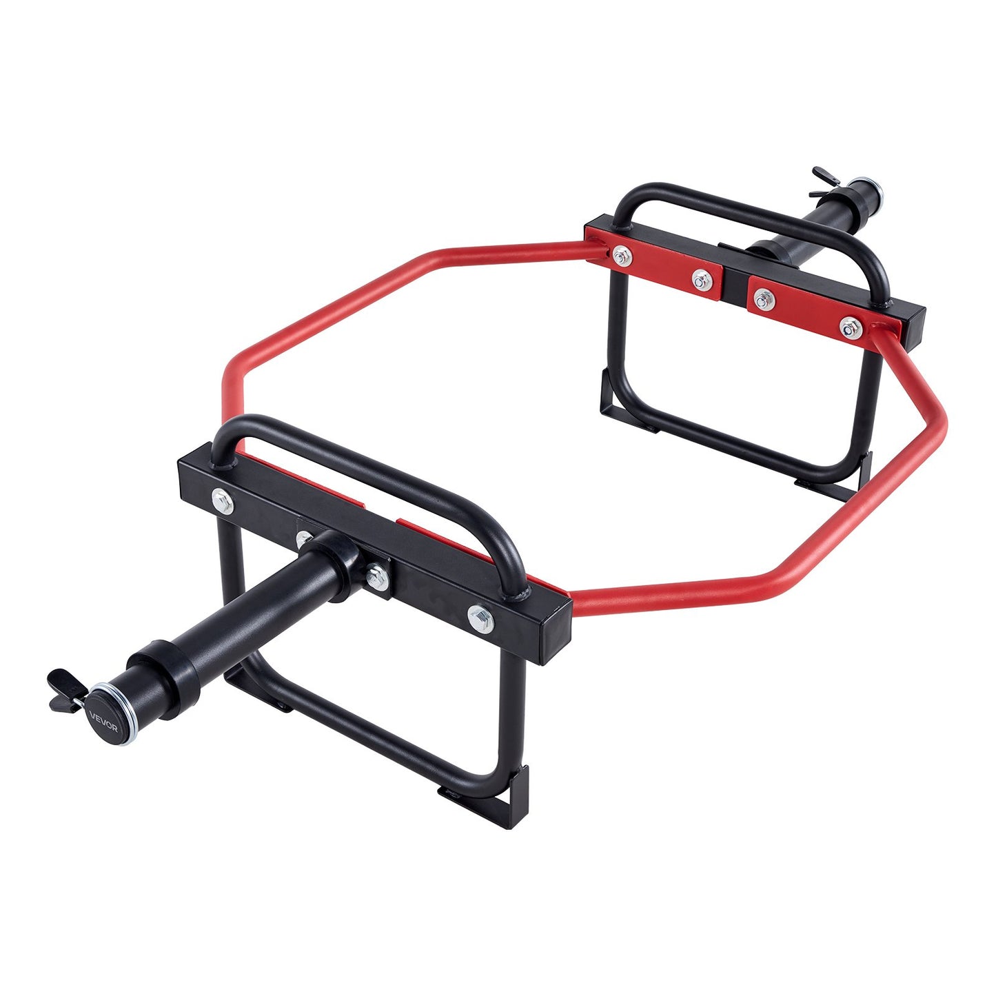 Trap Bar Hex Bar, 2-Inch Hex Barbell, 500 LBS Capacity Shrug Bars, Weightlifting And Strength Training Equipment, Home Gym For Squats, Deadlifts, Shoulder Presses, Red