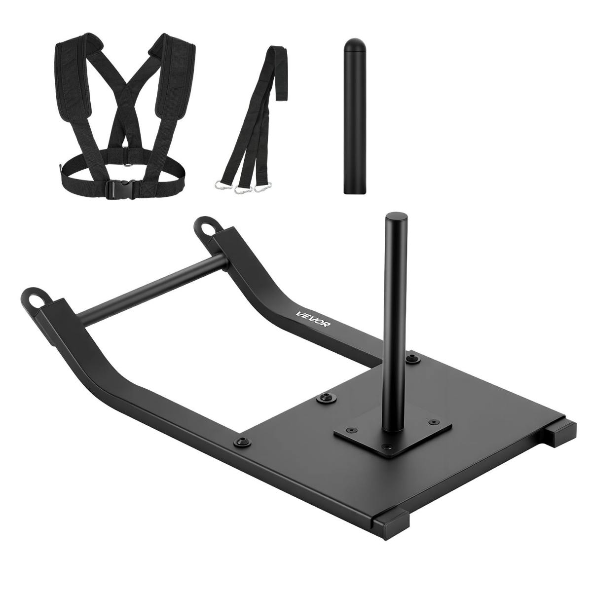 Gewichtsschlitten Kraftschlitten, Fitness-Krafttrainingsschlitten Zur Verbesserung Der Geschwindigkeit Bei Sportlichen Übungen, Fitnessgerät Mit Gurt, Kompatibel Mit 25/51 Mm Gewichtsscheiben