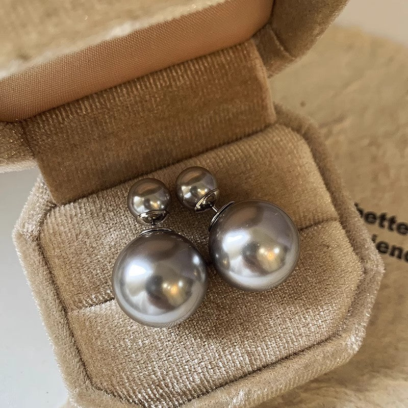 S925 Sterling Silver Pearl Stud Earrings For Women Light Luxury Elegant Minimalist Fashion Jewelry