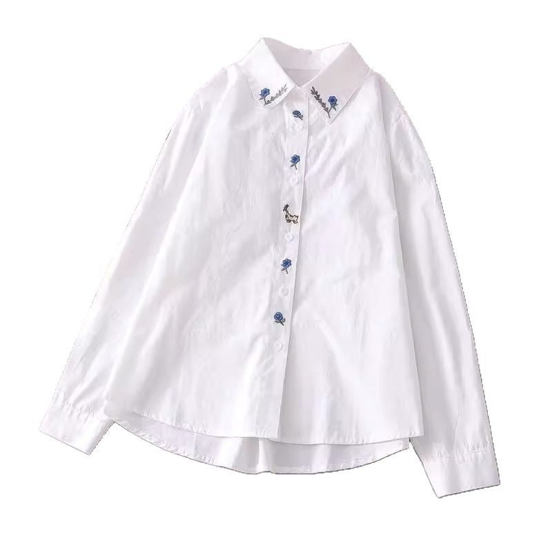 Women's Korean-style Artistic All-Match Casual Shirt Top