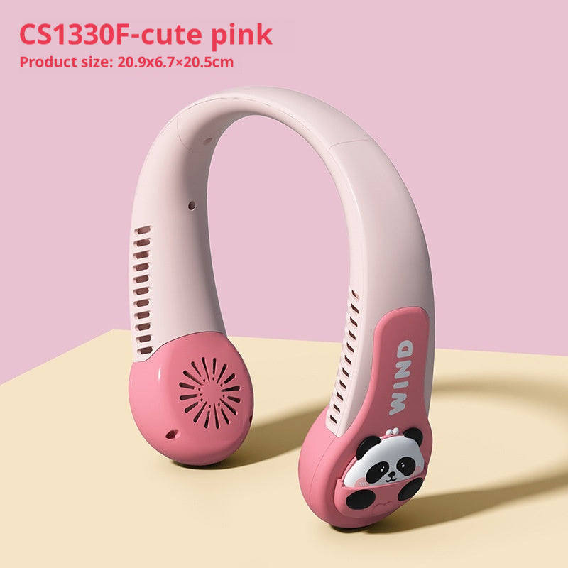 Dormitory Fashion Comfortable Halter Little Fan Three-speed USB Charging Outdoor Portable