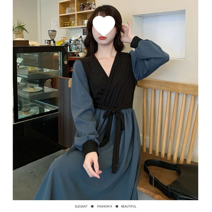 Retro New Korean Slim Fit Women's Dress