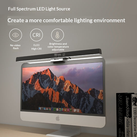 Dimmable Low-Blue-Light Asymmetric Eye-Care Monitor Screen Light