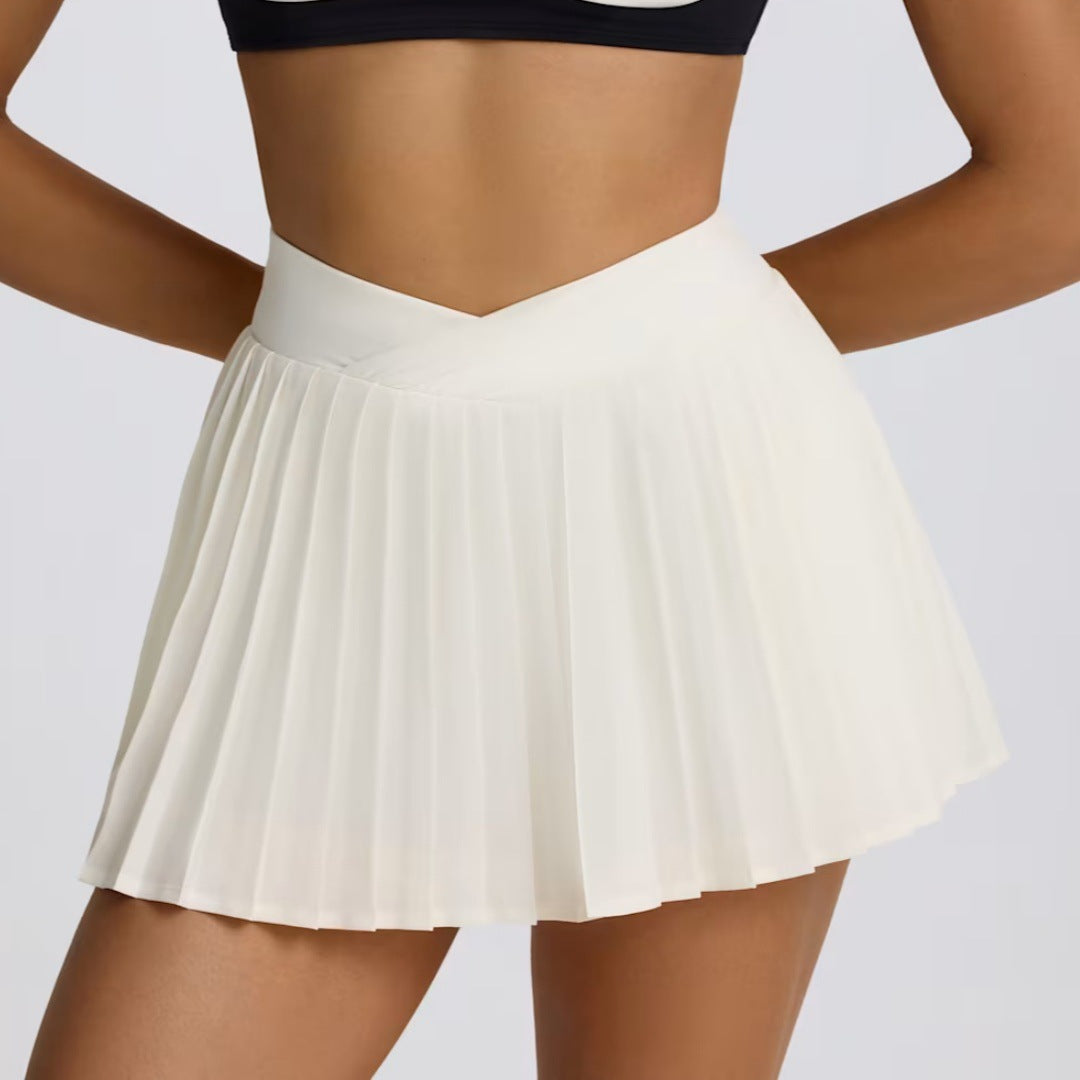 Quick-drying Slim Fit Golf Skirt With Safety Pants Fitness