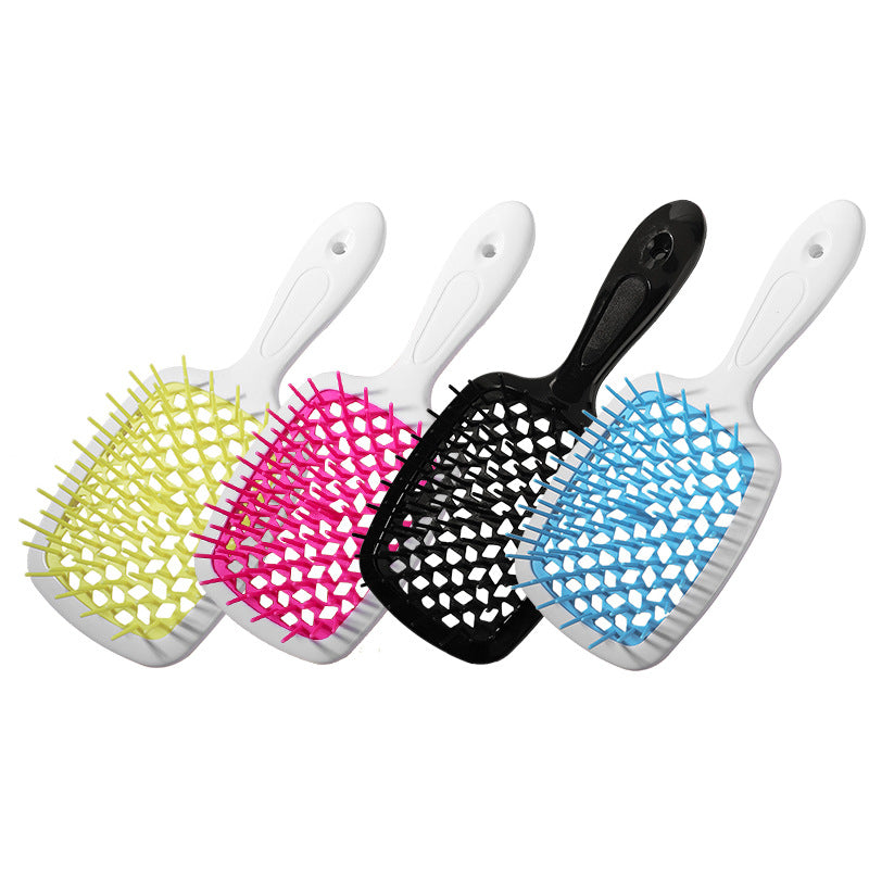 Detangling Comb With Hollow Design Doesnt Snag Hairsuitable For Both Curly And Straight Hair