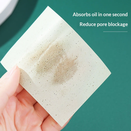 Green Tea Velvet Portable Fragrance Oil-Control Facial Tissues For Touch-Ups