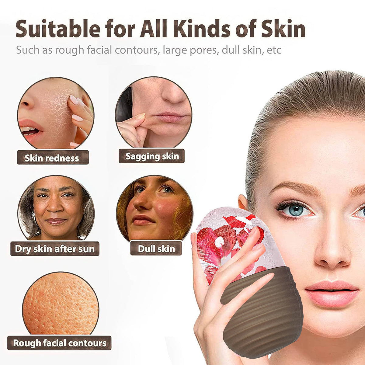 Beauty Massage Face Ice Tray Facial Ice Anti-puffy