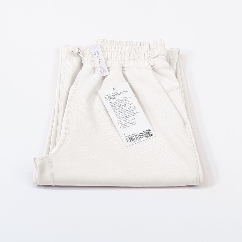 Yoga Clothes Draping Slit Pants Wide Leg Straight High Elastic Trousers