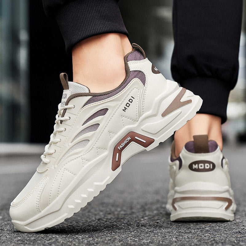 2026 New Men Lightweight Breathable Chunky Height Increasing Dad Sneakers, Student Casual Footwear