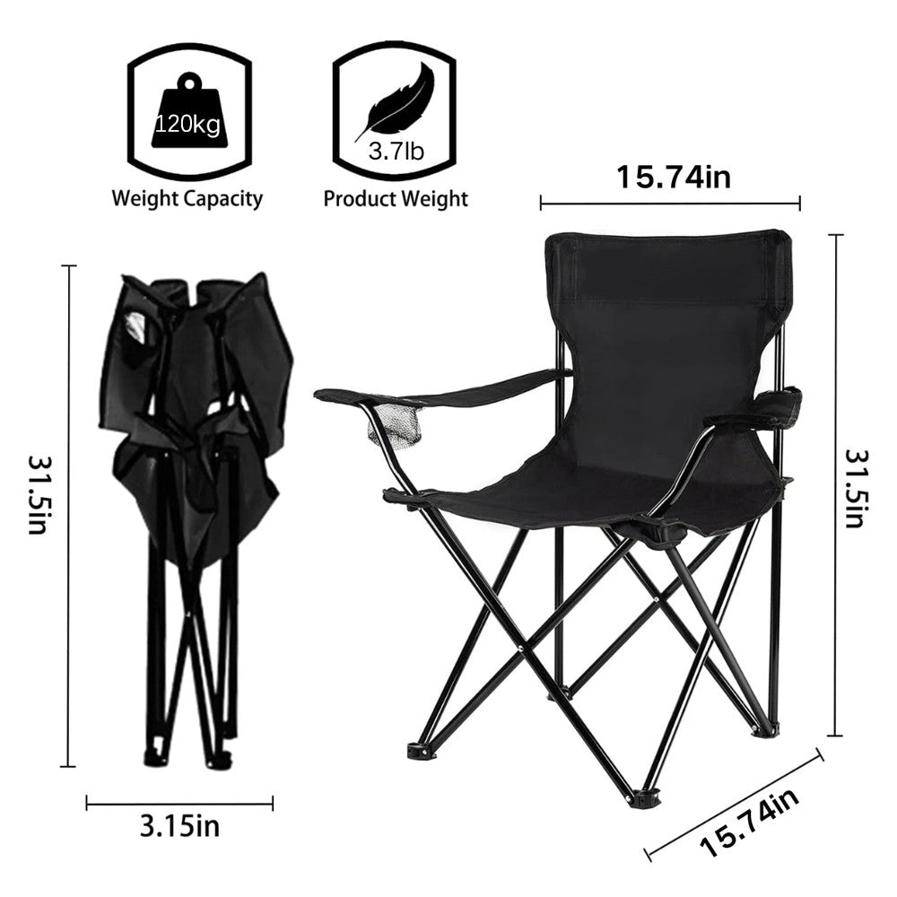 Folding Camping Chairs Portable Lightweight Outdoor Garden Beach Picnic Chair