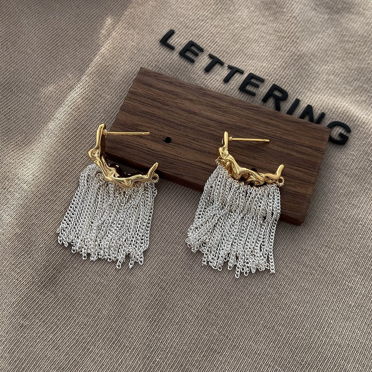 Silver Needle Niche Fashion Earrings For Women Flower Geometric Rhinestone Versatile