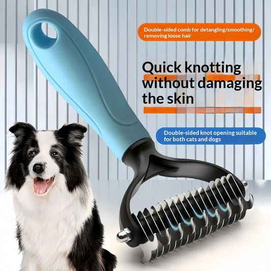 Pet Comb Double-sided Detangling Comb For Grooming And Cleaning Cats