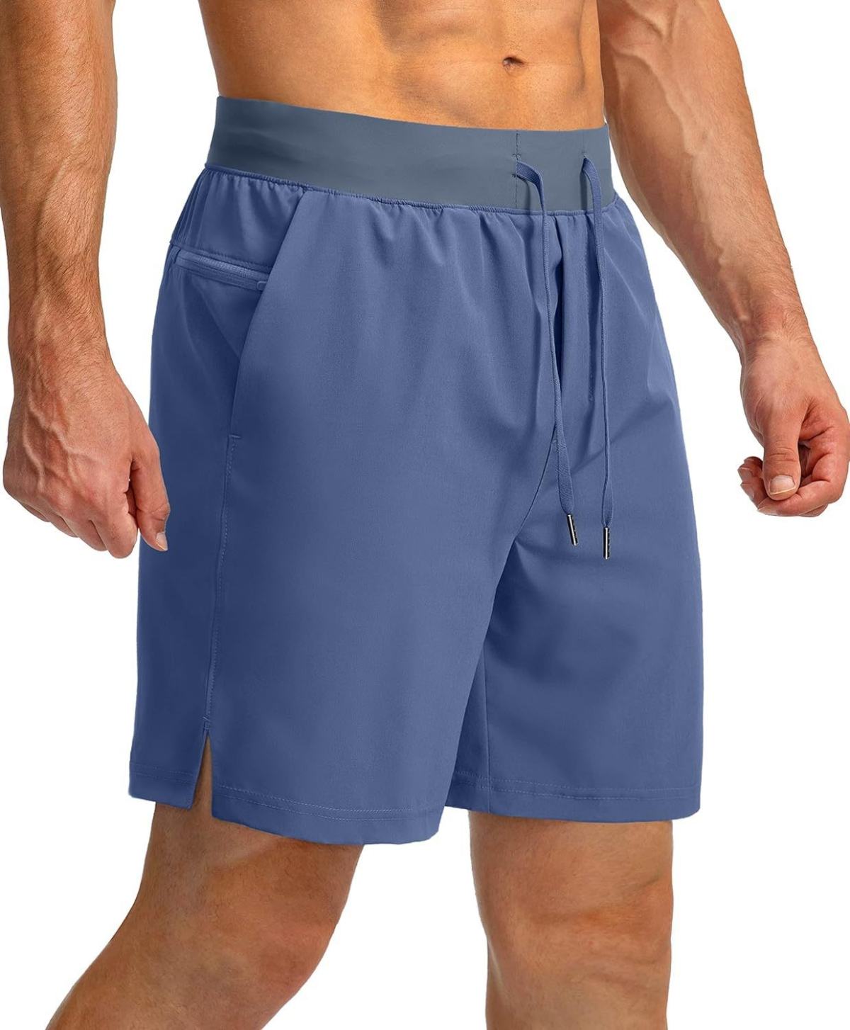 Summer Ice Silk Men's Loose Fitness Pants, Fashionable Training Running Quick-Dry Casual Sports Shorts