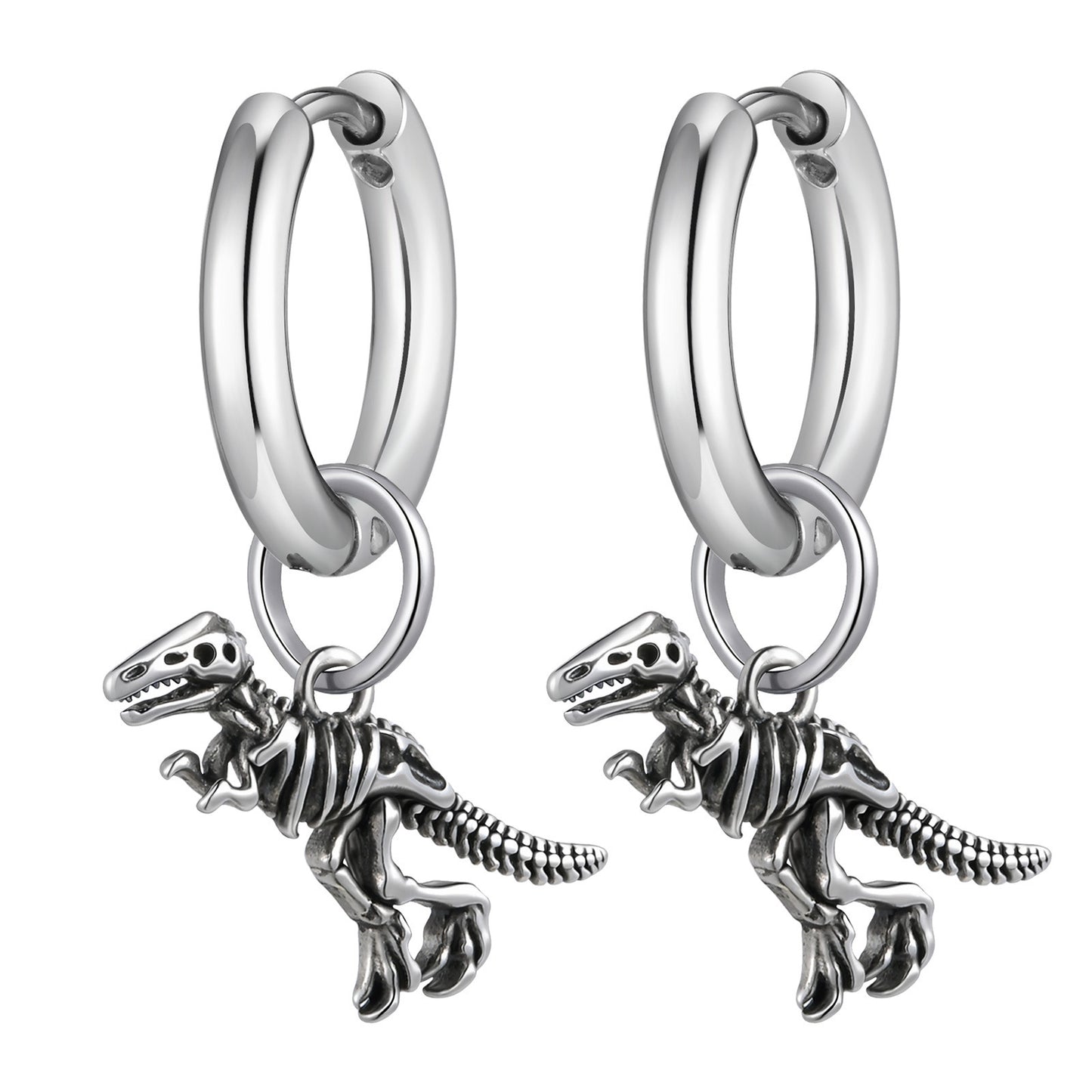 Stylish Dinosaur Skeleton Earrings As A Personalized Gift