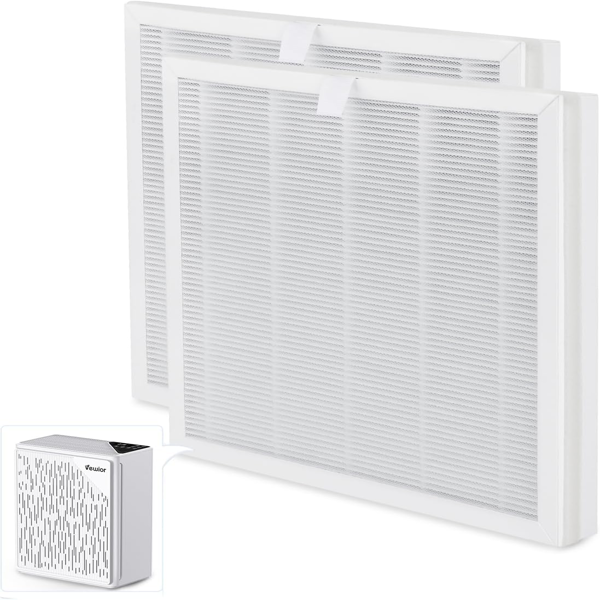 2 PCS  VEWIOR H13 True HEPA Replacement Filter For ClearAir-A6 Air Purifier, Smoke, Pet Dander, Compatible With A6 Model  Banned By Amazon
