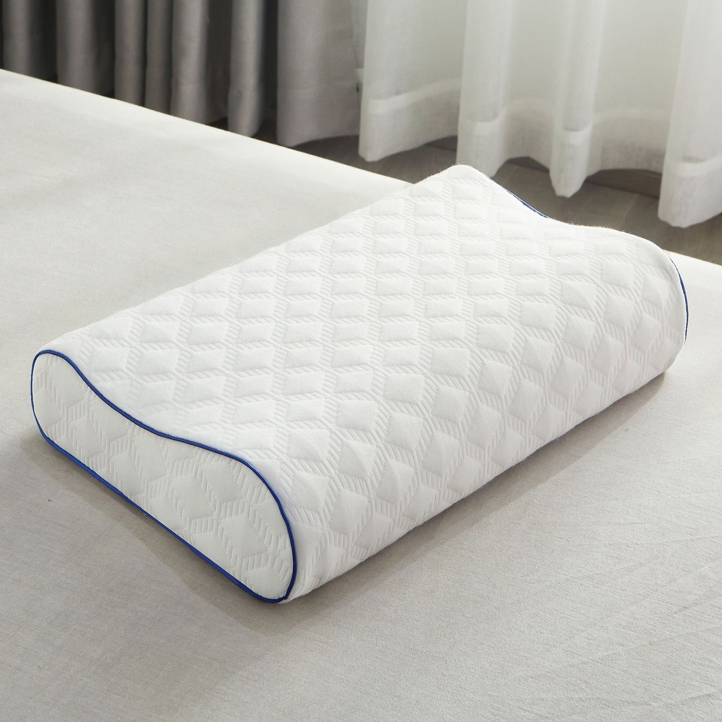 Natural Latex Cervical Neck Support Massage Latex Pillow
