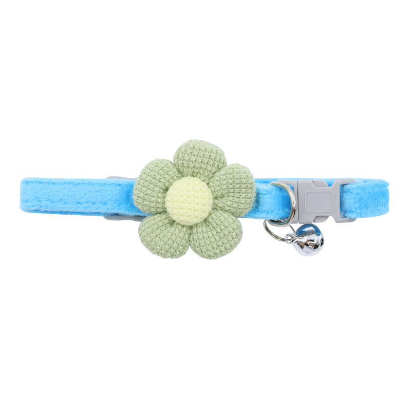 Cute Cartoon Flower Pet Collar And Leash