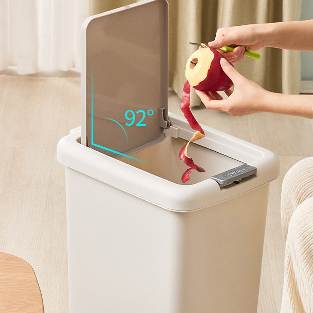 Household Trash Can, Kitchen, Bathroom,toilet, Living Room, With Lid, Foot Pedal