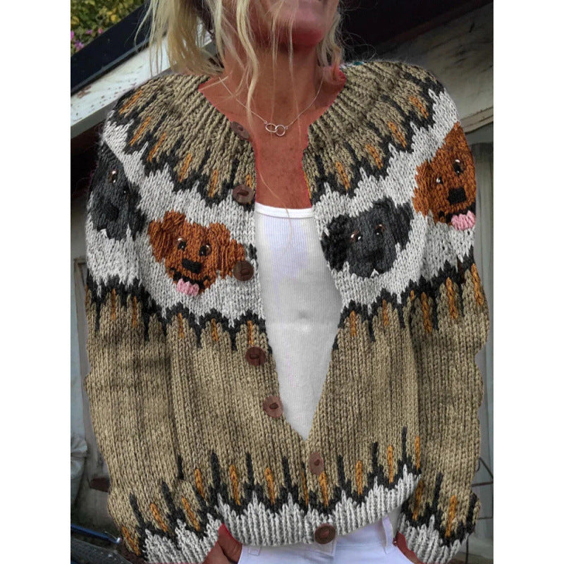 Autumn Chic Versatile Cardigan Sweater European And American Womens Fashion