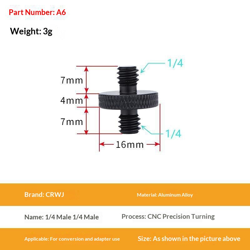 14 To 38 Camera Screw M4 M5 M8 M10 M12 Aluminum Tripod Head Photography Equipment Accessories