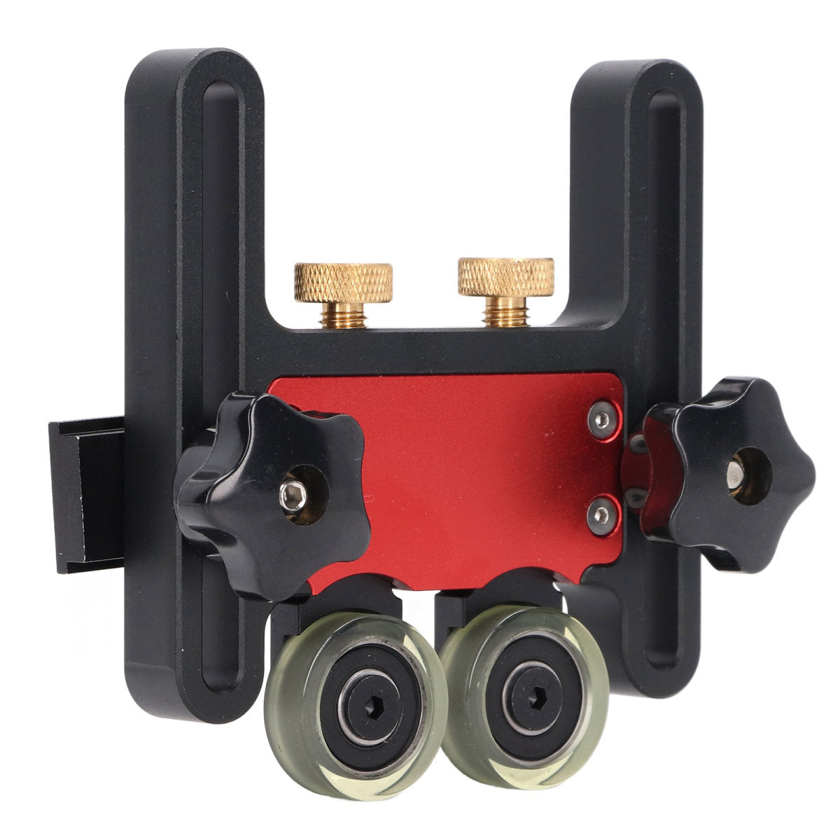 Table Saw Stock Roller Woodworking Double Wheel Sliding Feeding Guide Roller Feather Board Auxiliary Tool