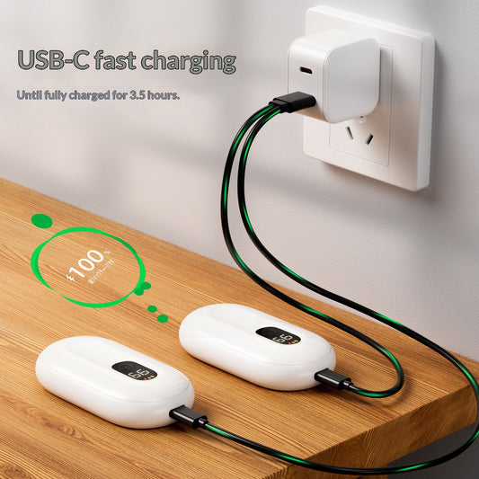Smart Digital Display Three-Setting Adjustable Temperature Magnetic Hand Warmer