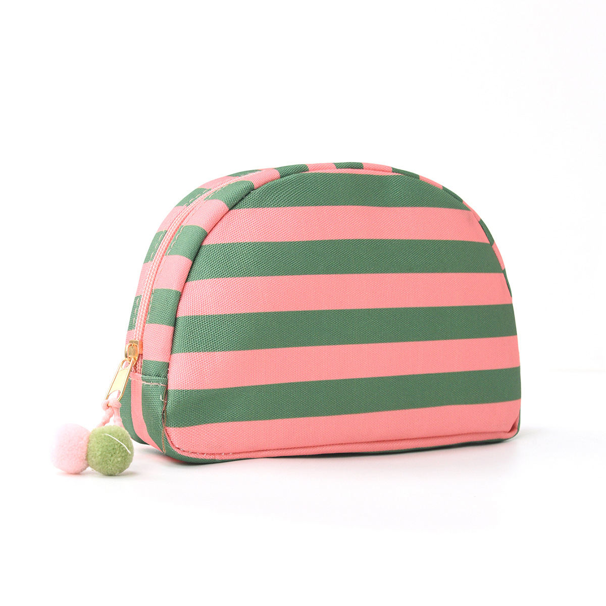 Striped Fashionable Shell-Shaped Makeup Bag