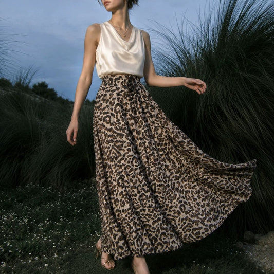 Womens Fashion Loose-Fit Sexy Printed Dress