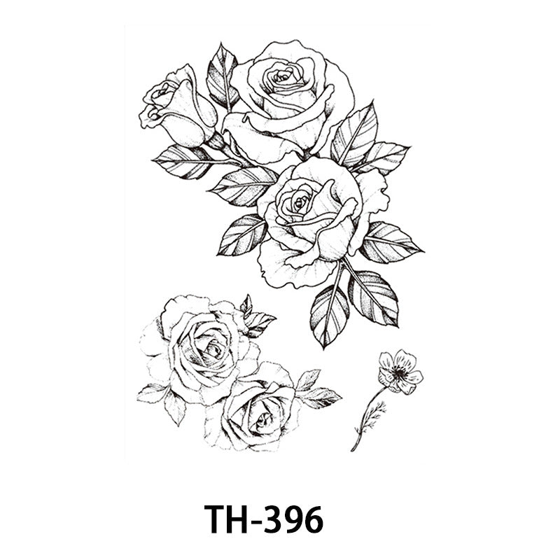 Half-sleeve Tattoo Stickersfox Wolf Head Floral Designs And Morerealistic Body Art