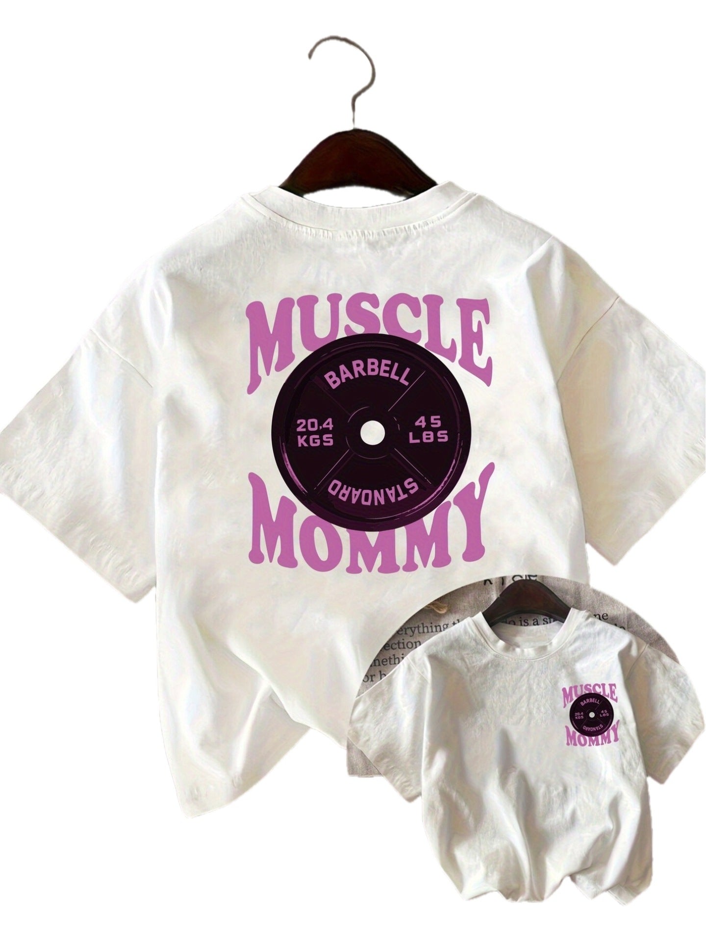 Fitness Mom Printed Crew-neck Unisex Casual
