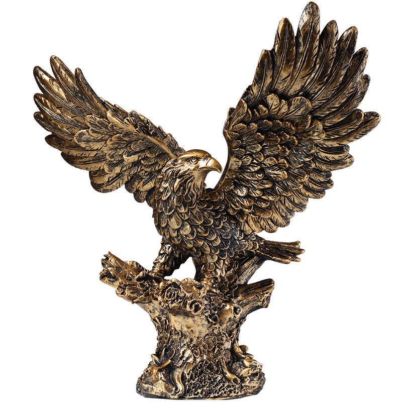 American-style Home Decor Eagle Figurine Soaring Hawk For The Living Room