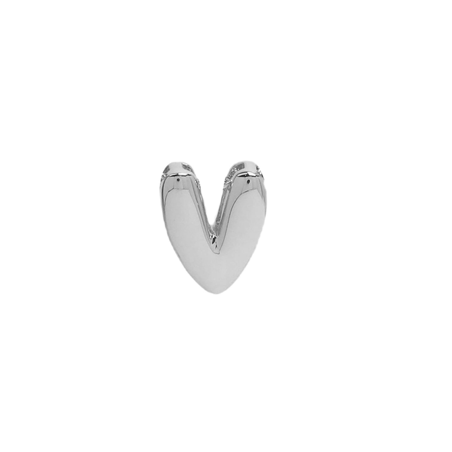 18k Brass Smooth Surface Bubble DIY Combination Name Bracelet Letter Accessories