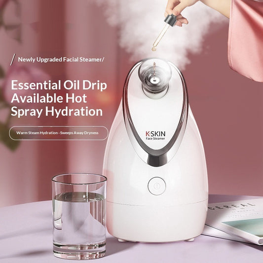 Hot Steam Facial Steamer Beauty Device Nano-spray Hydrating Tool