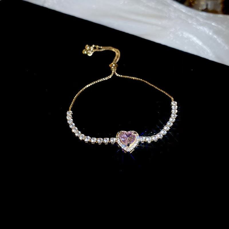 18K Real Gold Plated Cubic Zirconia Geometric Bracelet Circle Square Floral Bangle Elegant Chic Retro Fashion Jewelry