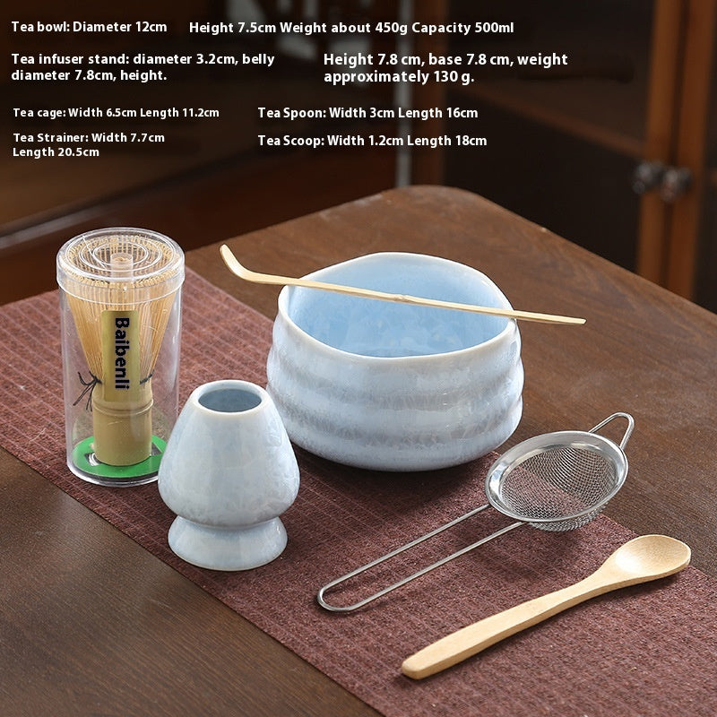 Crystal Glaze Matcha Japanese Style Kung Fu Tea Set Accessories