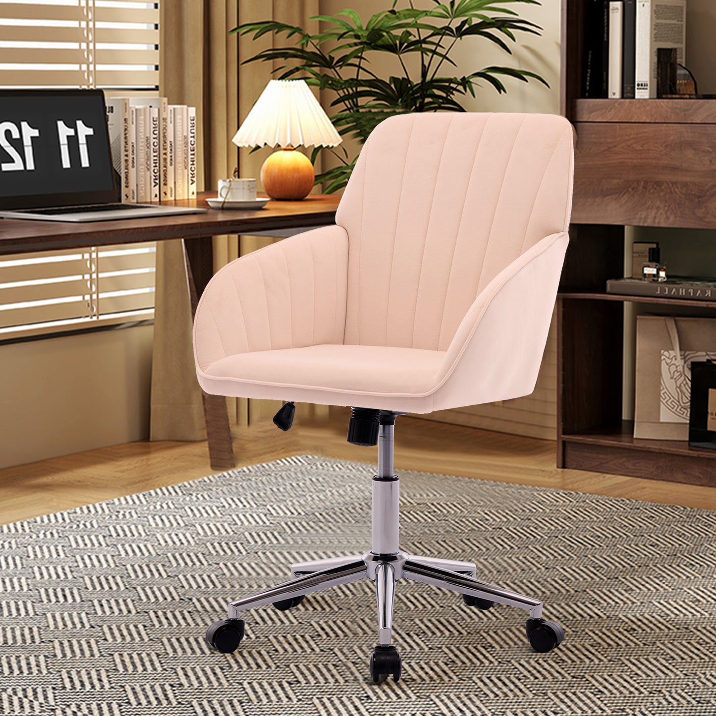 TY Adjustable Office Chair, Home Bedroom, Ergonomic Swivel Chair, Backrest Seat, Comfortable For Long Sitting