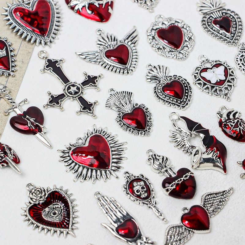 Gothic Girl Cross Love DIY Handmade Necklace Bracelet Earring Ornament Accessories