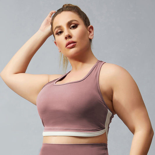 Women's Fashion Simple Solid Color Yoga Beauty Back Bra