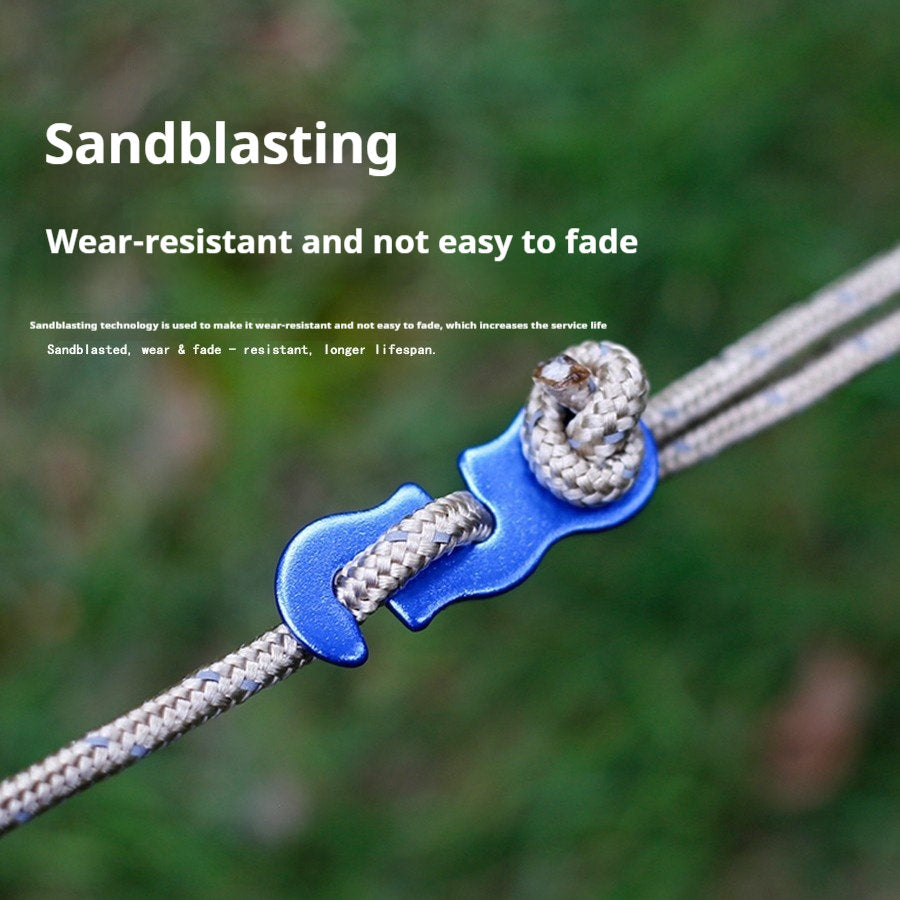 Outdoor Camping Aluminum Alloy Umbrella String Clip Tent Drawstring Accessories