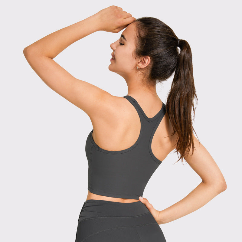 Women's Simple Solid Color Beauty Back Fashion Sports Vest