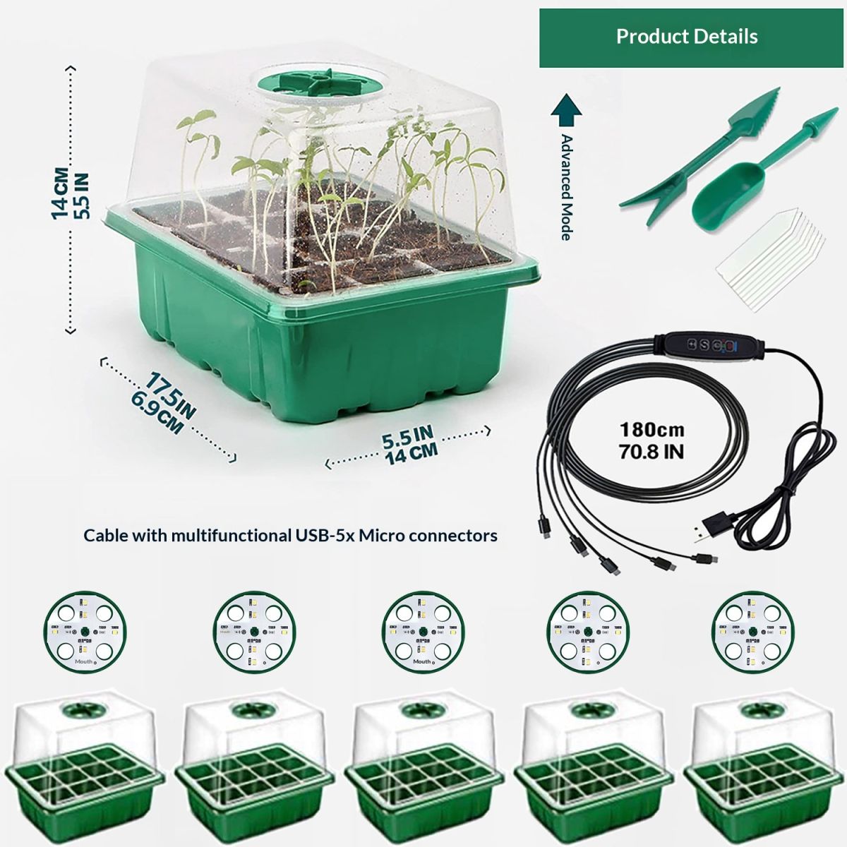 Smart Seedling Tray With Smart Grow Light