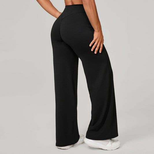 Pilates Straight Yoga Pants Versatile Loose Wide Leg Pants Running Sports Fitness Hip Show Pants