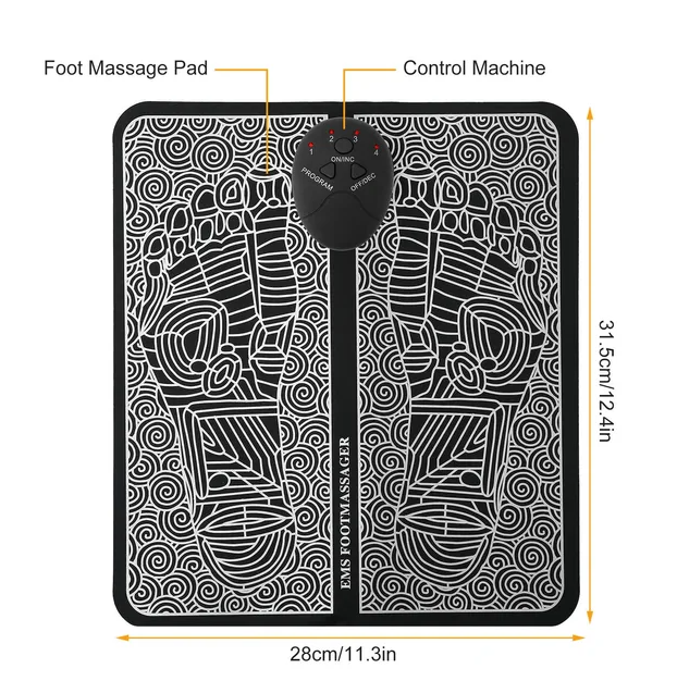 EMS Foot Massage Pad Electric Stimulator Massager Unit Leg