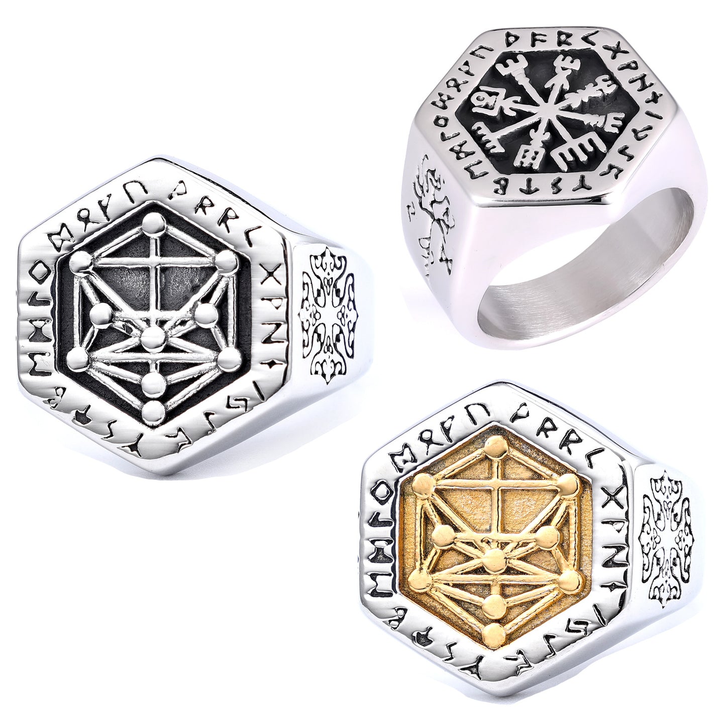 Viking Stainless Steel Mens Fashion Ring