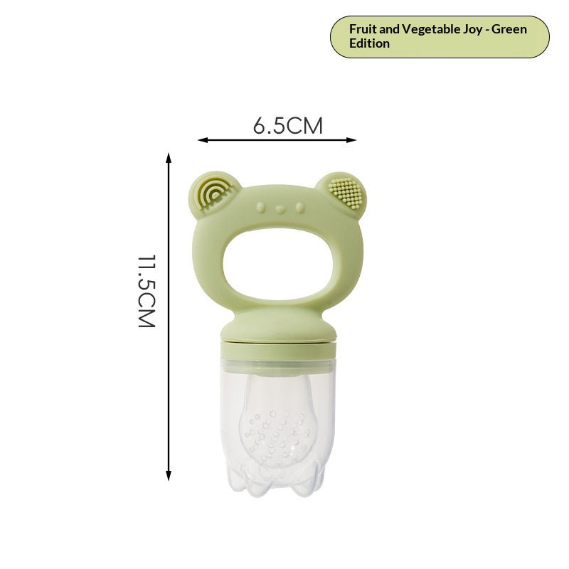 Baby Bear Food-Grade Silicone Fruit And Vegetable Scrubber