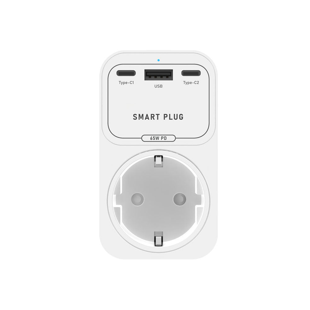Doodle Smart WiFi Gallium Nitride 65W Multi-Port PD Fast Charging Phone Remote Control European Standard Socket