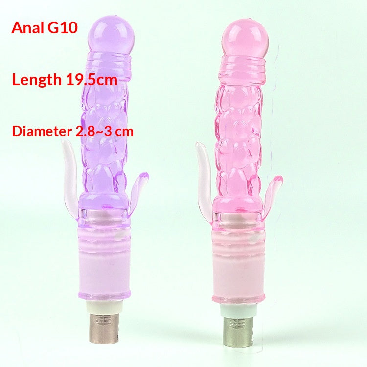 Artillery Machine Accessories Rear Court Ultra-soft Crystal Dildo Female