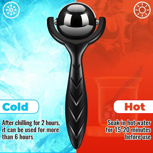 Stainless Steel Massage Roller Fitness Hot Cold Therapy Fascia Ball