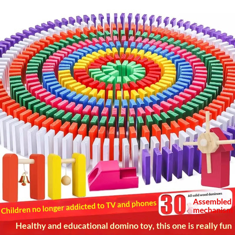 Educational Puzzle Toy Mechanism Building Blocks Gift Dominoes