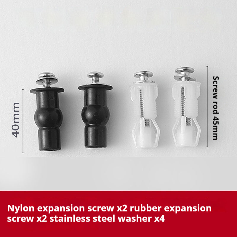 Rubber Nylon Expansion Screw Anchor For Toilet Seat Lid Accessories